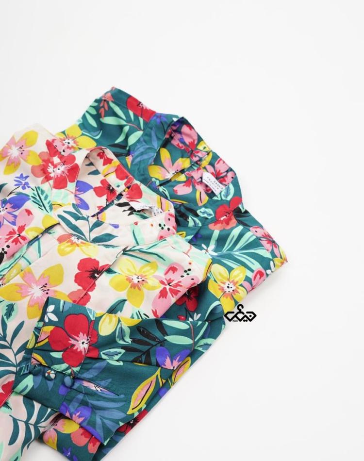 شومیز یقه کرواتی off (کد 1143)