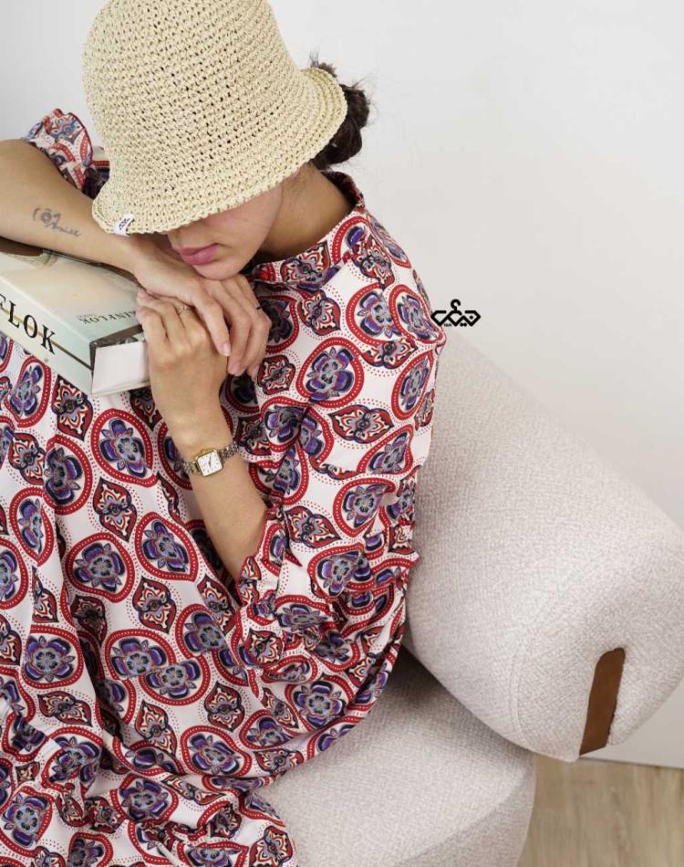 پیراهن طرحدار off (کد 4050)