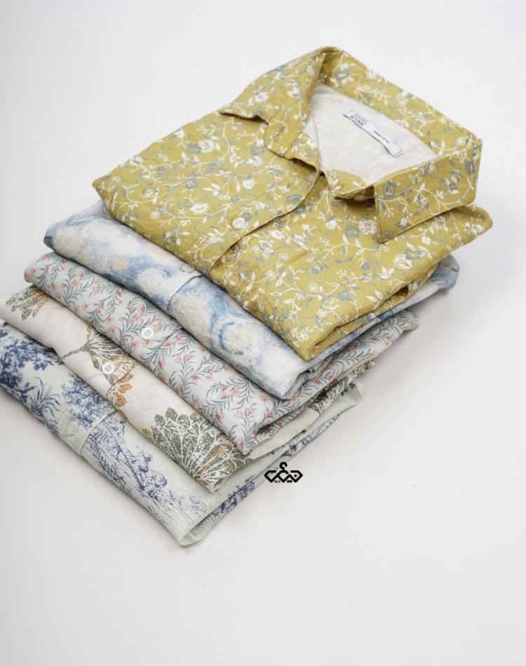 شومیز طرحدار نیاک off (کد ۱۱۹۰)