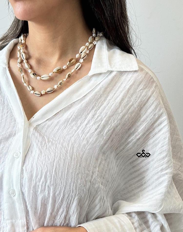 گردنبند صدفی ( کد ۰۰۰۳۸)