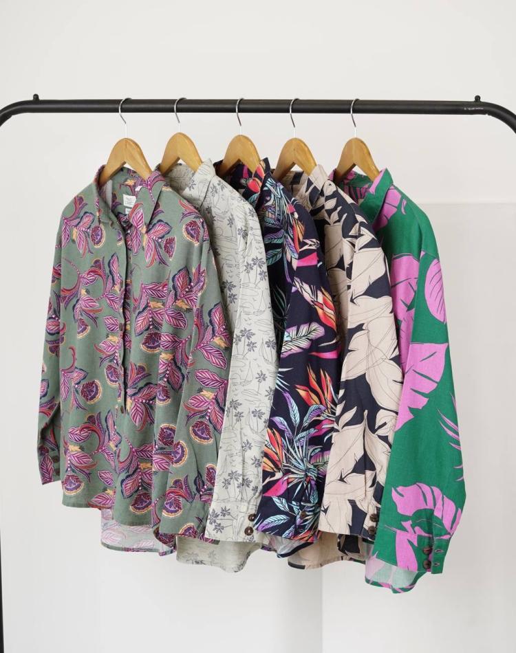 شومیز طرحدار off (کد 1217)