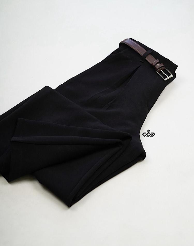 شلوار مشکی پیله دار (کد 2551)