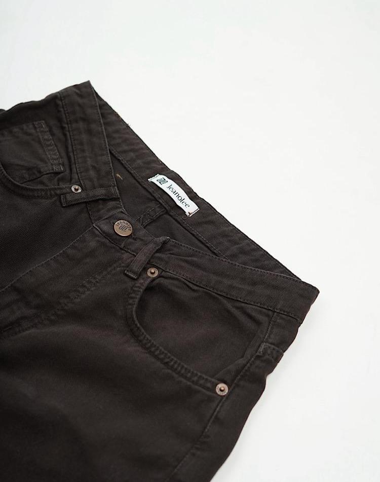 0_شلوار نیم بگ قهوه ای (کد 2589)