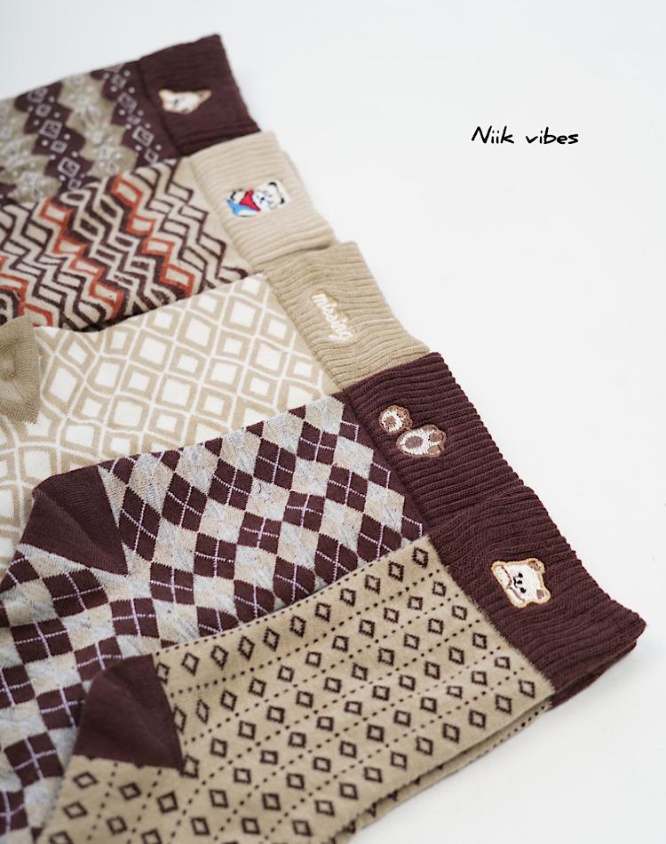 جوراب طرحدار تدی (کد 00322)