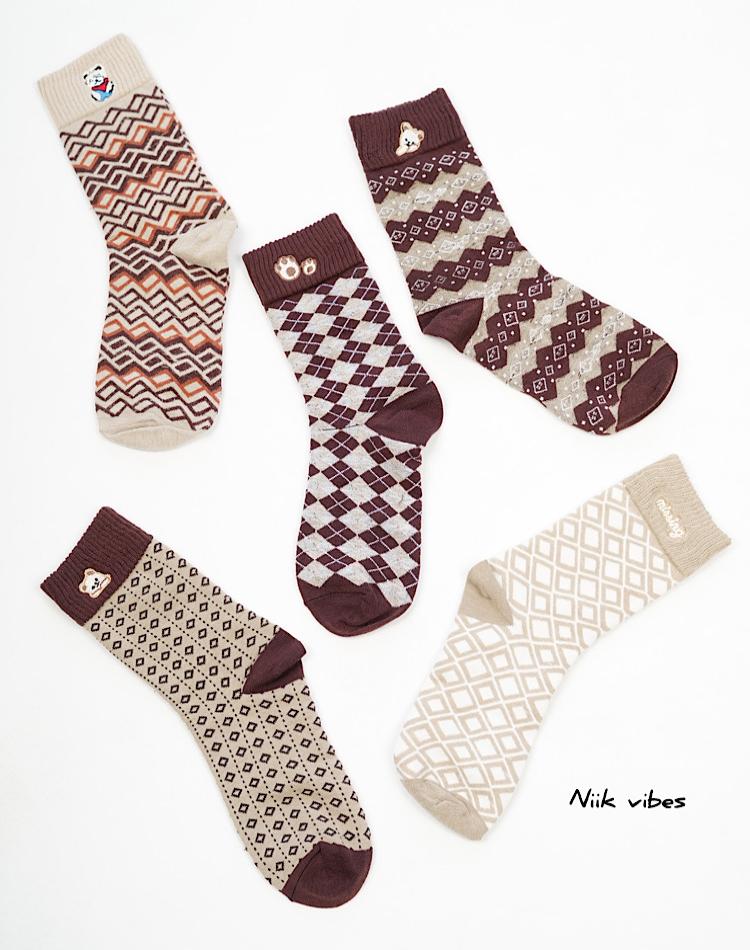 0_جوراب طرحدار تدی (کد 00322)